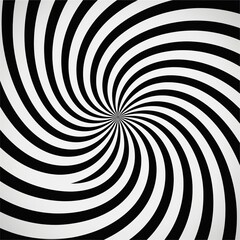 Fototapeta premium illustration of optic illusion black and white solid color, Generative ai