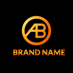 A and B joint Golden Logo 
