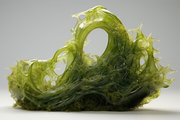 Bioplastics from algae concept icon