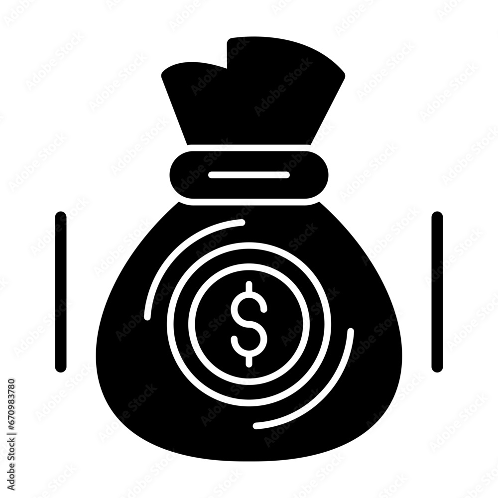 Wall mural Money Bag Icon