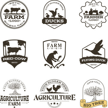 agriculture and farming vector logo design