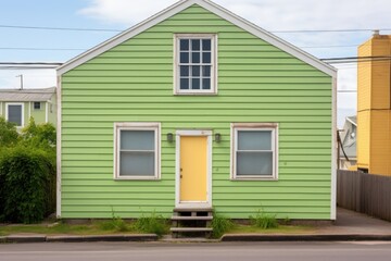 saltbox architecture with hurricane window shutters