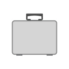 Suitcase in realistic style. Travel bag icon.