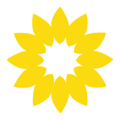 Obraz premium Flower Bloom Radial Pattern