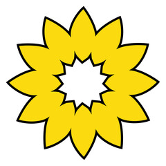 Flower Bloom Radial Pattern