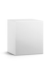 product packaging box empty box mockup isolated on white background - obrazy, fototapety, plakaty