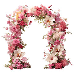 Wedding arch decorated with luxury event concept