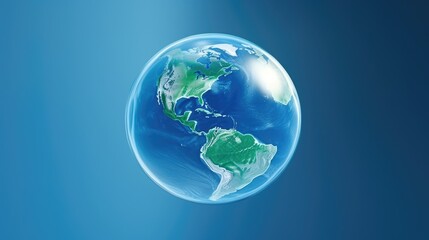 Fototapeta premium The concept of protecting the planet and saving the planet. Ozone Day
