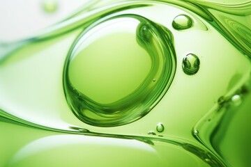 Oil & Water - Abstract background green macro