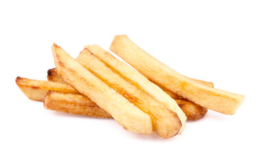 French Fried Potatoes isolated on white background