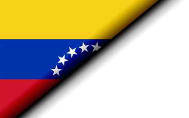 Venezuela flag folded in half