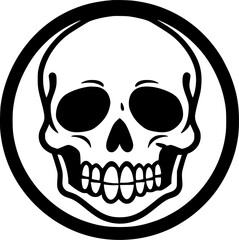 Skull | Black and White Vector illustration