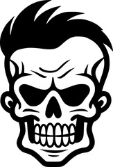 Fototapeta premium Skull - High Quality Vector Logo - Vector illustration ideal for T-shirt graphic