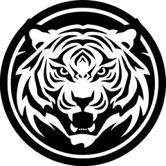 Tiger - High Quality Vector Logo - Vector illustration ideal for T-shirt graphic