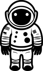 Fototapeta premium Astronaut - High Quality Vector Logo - Vector illustration ideal for T-shirt graphic