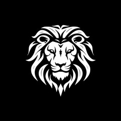 Fototapeta premium Lion | Minimalist and Simple Silhouette - Vector illustration