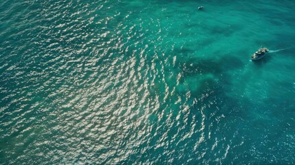 Naklejka premium Bird's-eye view of the sea