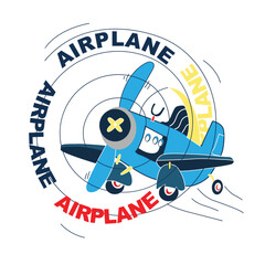  air plane print t shirt vector art