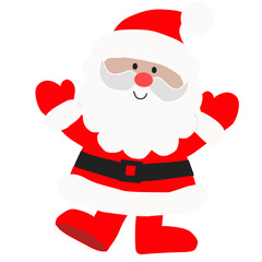 santa claus isolated on whites 