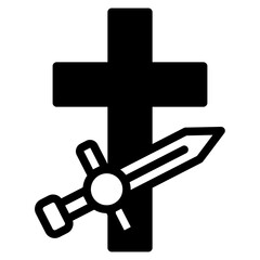 sword and cross  dualtone