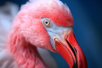 close up of flamingo