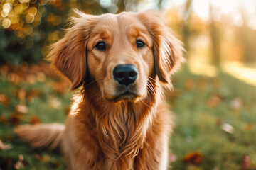 Obraz premium golden retriever portrait
