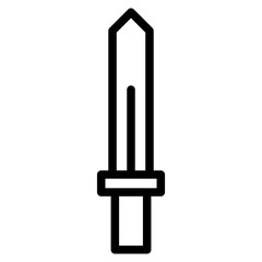 sword line icon