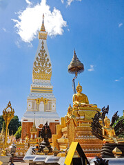 Fototapeta premium The images capture the essence of Thai culture and religious devotion, evoking a profound sense of connection to traditions and spirituality.