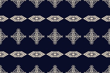 Ethnic vintage retro oriental geometric style seamless pattern. Abstract traditional folk. Ikat tropical texture textile background. Abstract hand drawing.