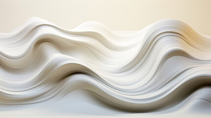 Abstract beige and white wavy background. Illustration, wallpaper.