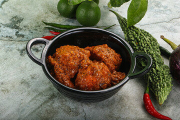 Kashmiri aloo dum - potato stuffed cheese