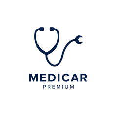 medical car logo vector icon illustration