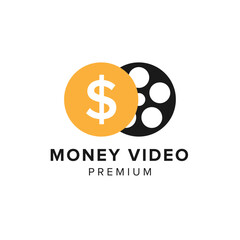 money video logo vector icon illustration