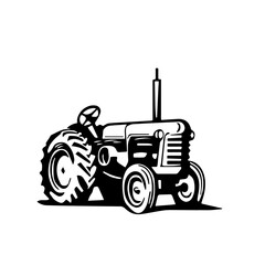tractor isolated on white background