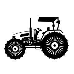 tractor isolated on white