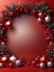 Fototapeta na wymiar red christmas background