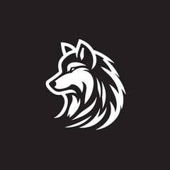 Sleek and Minimalist Wolf Logo Design, Embrace Ambitious Wolf Vector Logo