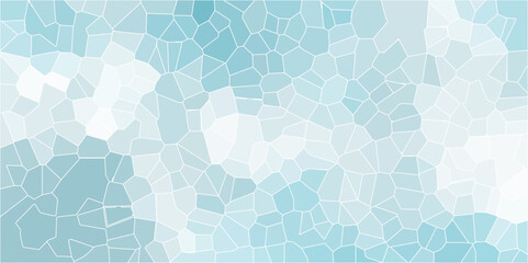Light blue stone background with rock pattern, macro. Texture of abstract backdrop with white outlines Multicolor Broken Stained Glass Background quartz pattern art Blue mosaic from fragments. - obrazy, fototapety, plakaty