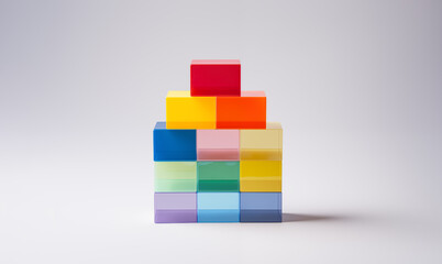 Obraz premium 透明なブロック