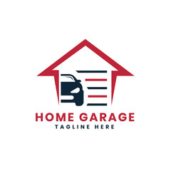Fototapeta na wymiar Garage Home logo concept for automotive and car industry