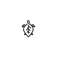 The leaf turtle vector images, can be use on all media, because made with high resolution