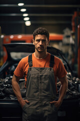 Portrait of a motor mechanic