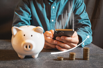 スマートフォンを用いて投資／グロース