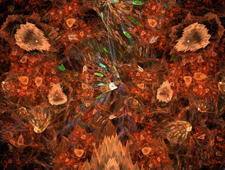 Imaginatory fractal abstract background Image
