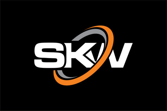 SKW creative letter logo design vector icon illustration