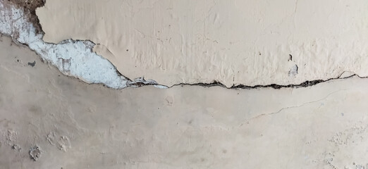 Crack concrete wall texture background.