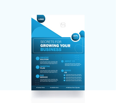 Corporate business flyer design banner marketing template