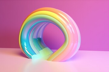 Abstract background with vibrant hues rainbow colored gradient spiral design