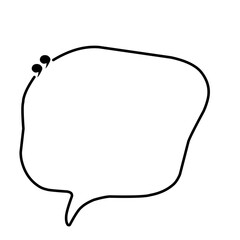 Comic speech bubbles, great design for any purpose. Sticker design. vector illustration