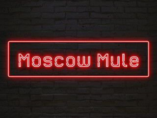 Moscow Mule のネオン文字